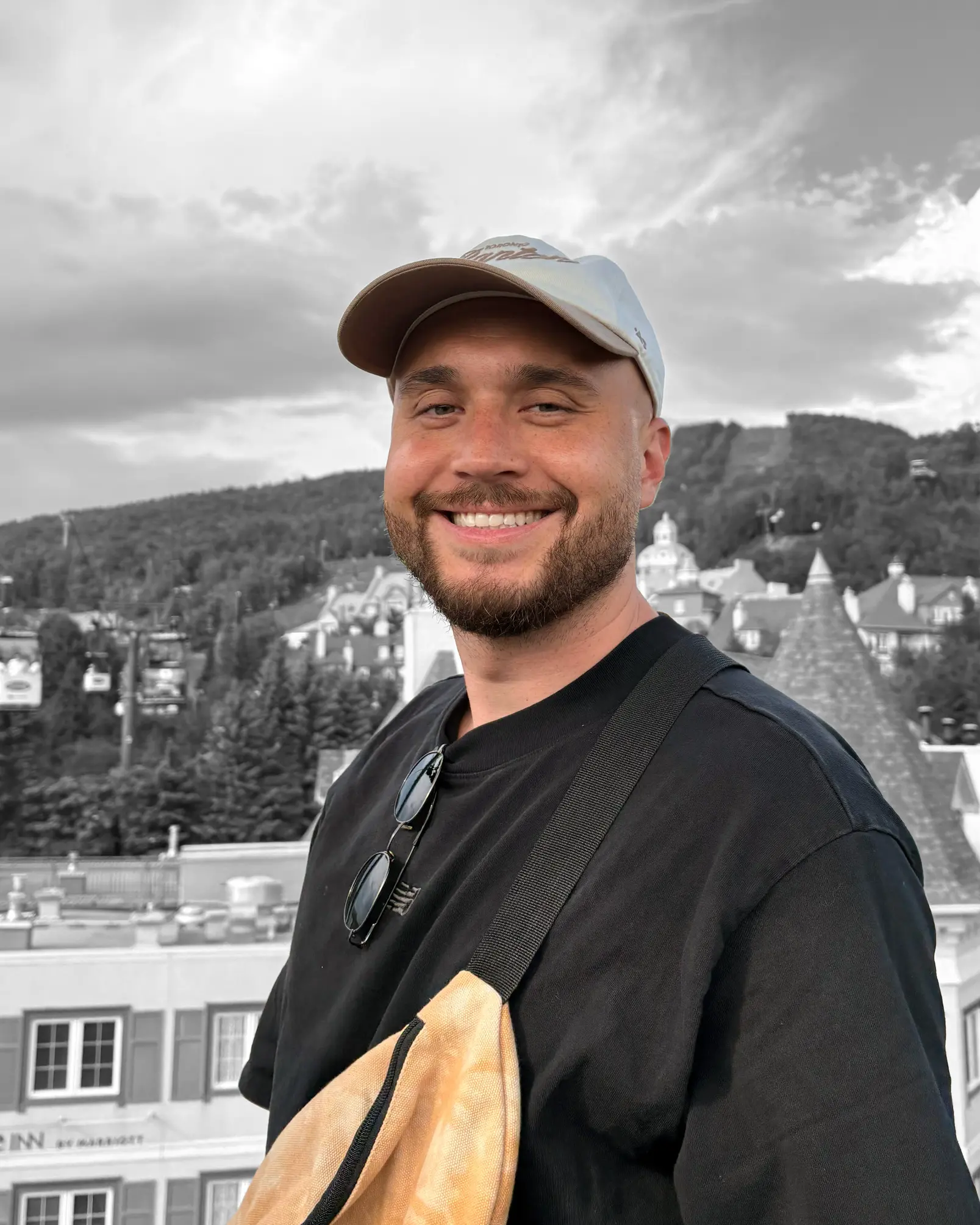 Portrait of Daniel Torres smiling outdoors
